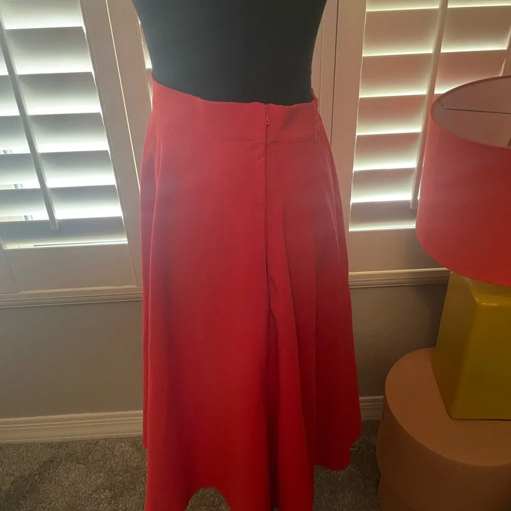 Modcloth Vibrant Red A-Line Skirt - Picture 3 of 5